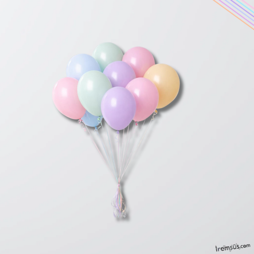 Pastel Ton Lateks Balonlar
