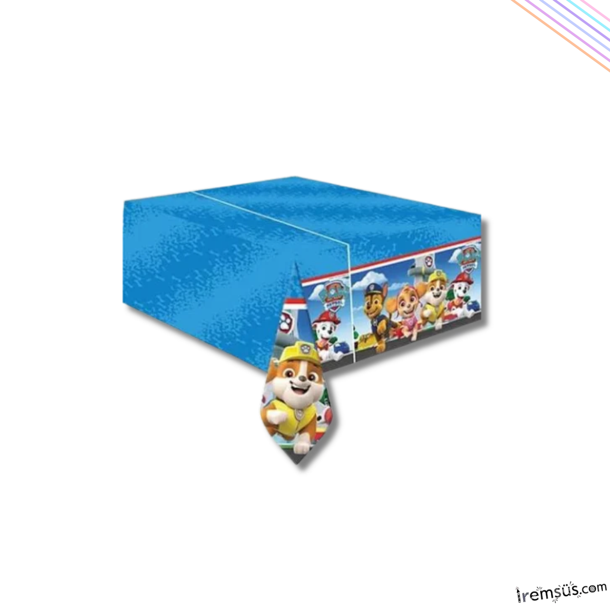 Paw Patrol Konsept Doğum Günü Partisi Plastik Masa Örtüsü 120*180 Paw Patrol Tema Doğum Günü