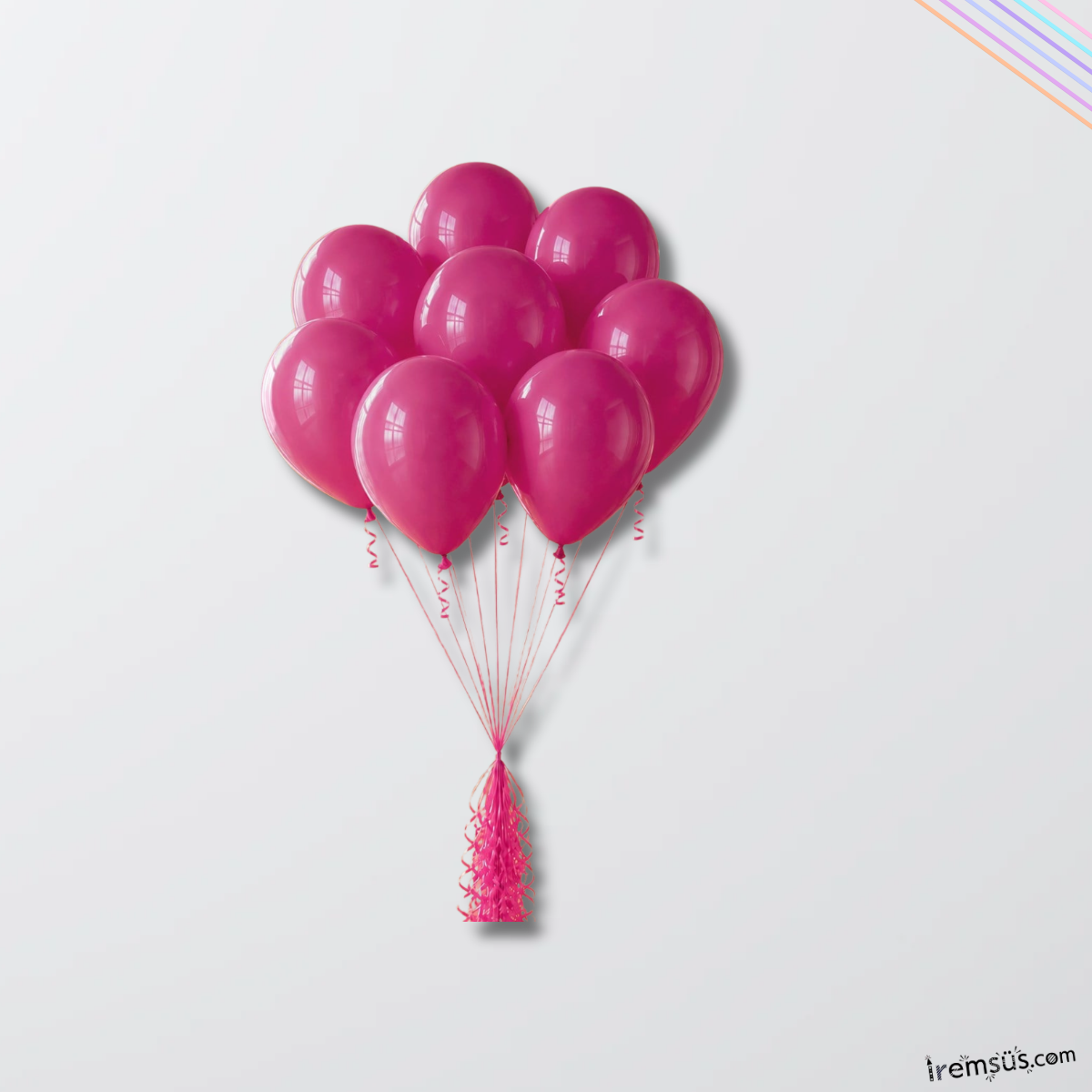 Fuşya Renk 10 Adet Balon Pastel Ton 12''