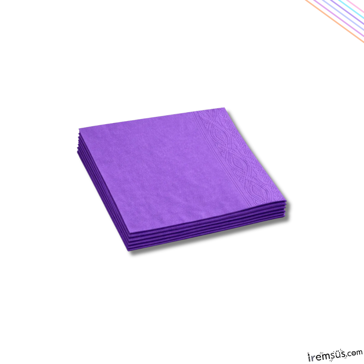 Mor Renk Konsept Parti Peçetesi 33*33 cm 16 Adet Mor Renk Konsept Süsleme