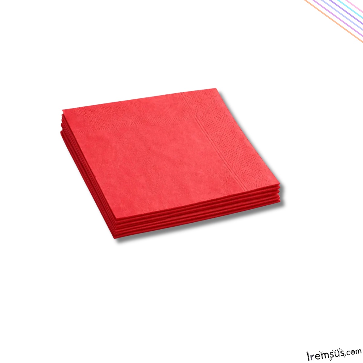 Kırmızı Renk Konsept Parti Peçetesi 33*33 cm 16 Adet Kırmızı Renk Konsept Süsleme