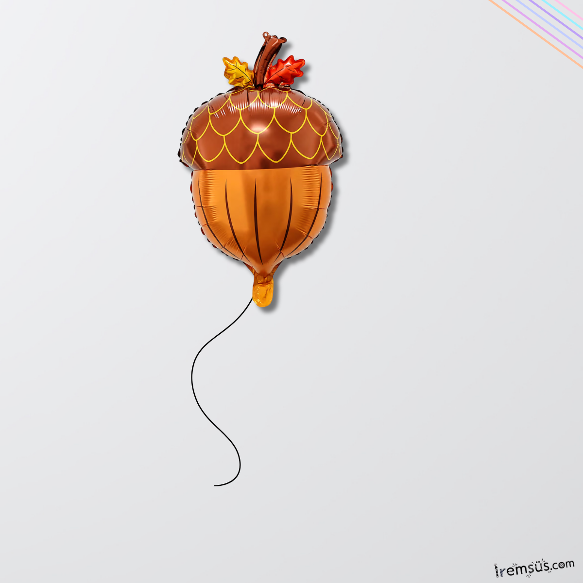 Fındık Figür Folyo Helyum Balon Kahvenrengi 58 cm