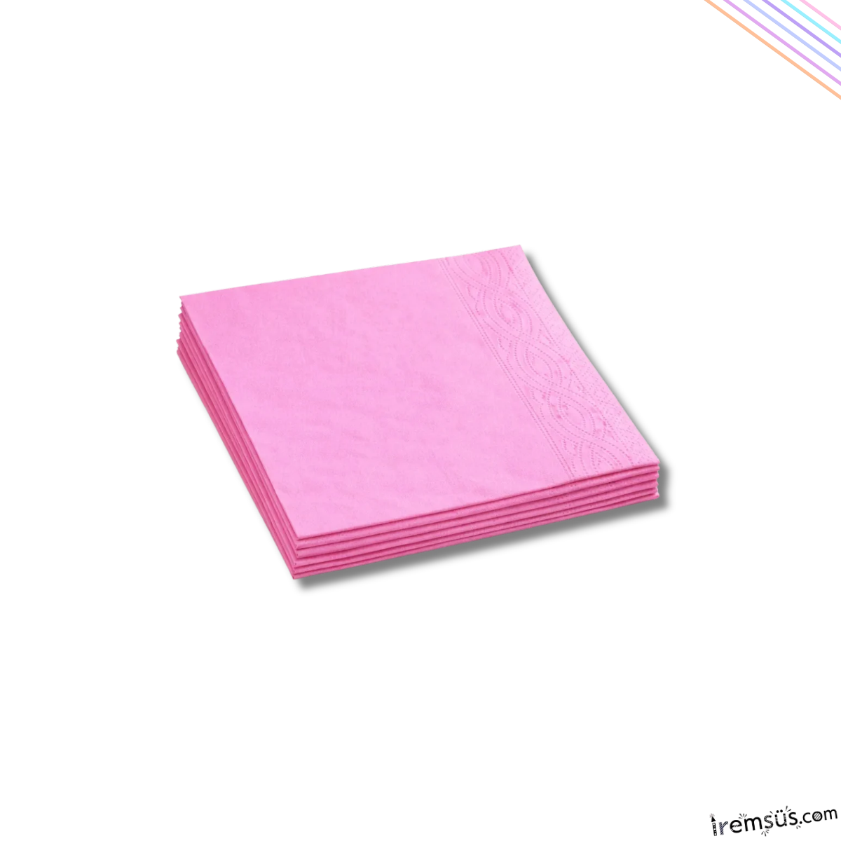 Pembe Renkli Konsept Peçete 16 li 33*33 Cm Pembe Renk Konsept Süslemesi