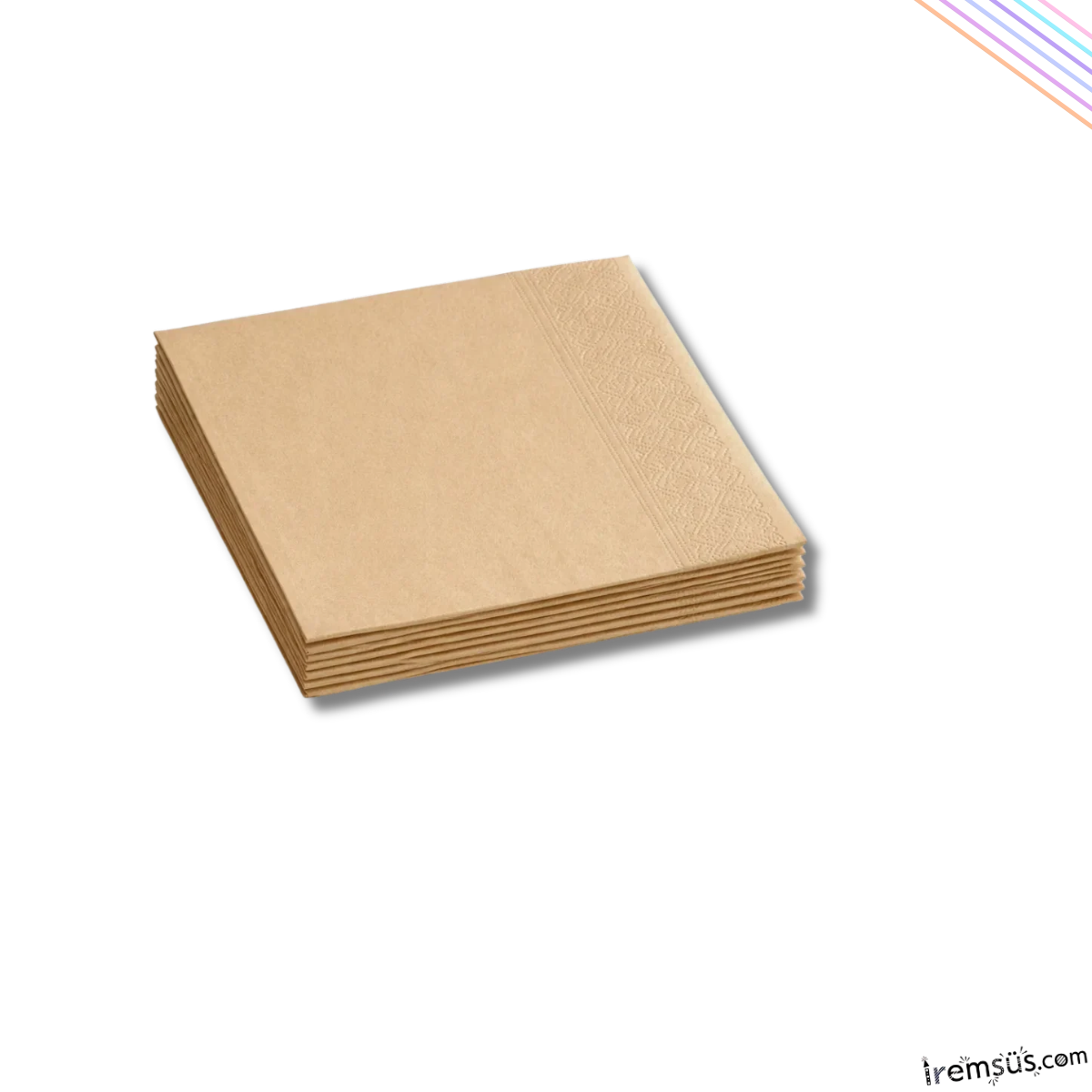 Gold Renkli Konsept Peçete 33*33 Cm 16 lı Gold Renk Parti Süslemesi