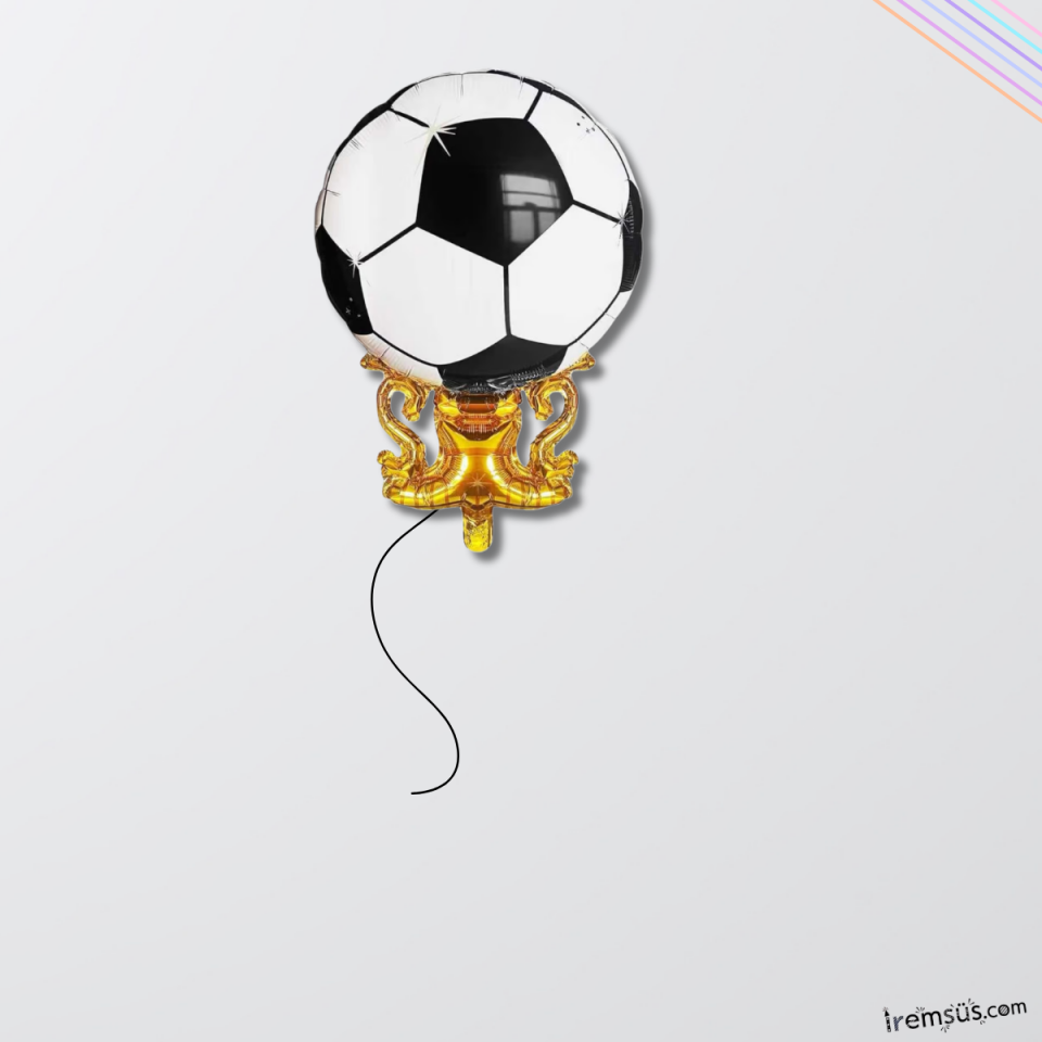 Futbol Kupası Figür Folyo Balon 77 cm Toplu Kupa Şekilli Folyo Balon
