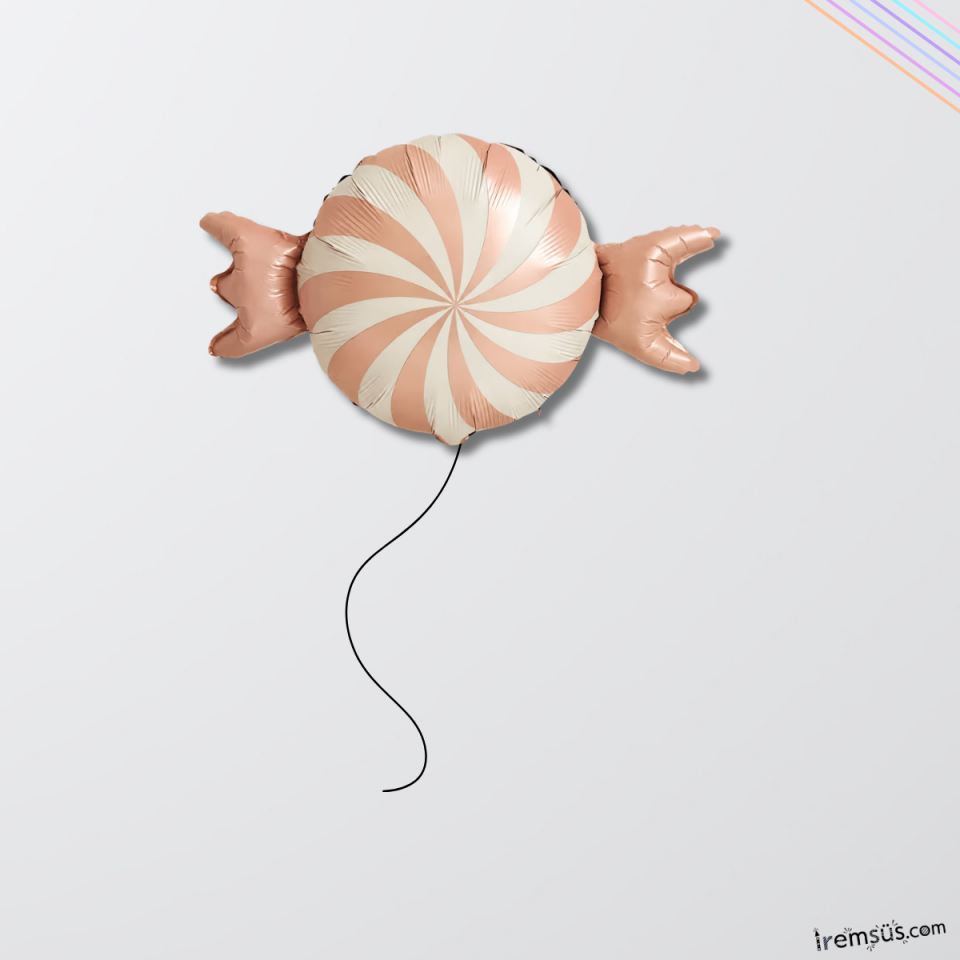 Retro Şeker Figür Folyo Helyum Balon Balon 68*44 Cm Konsept Doğum Günü Süslemesi