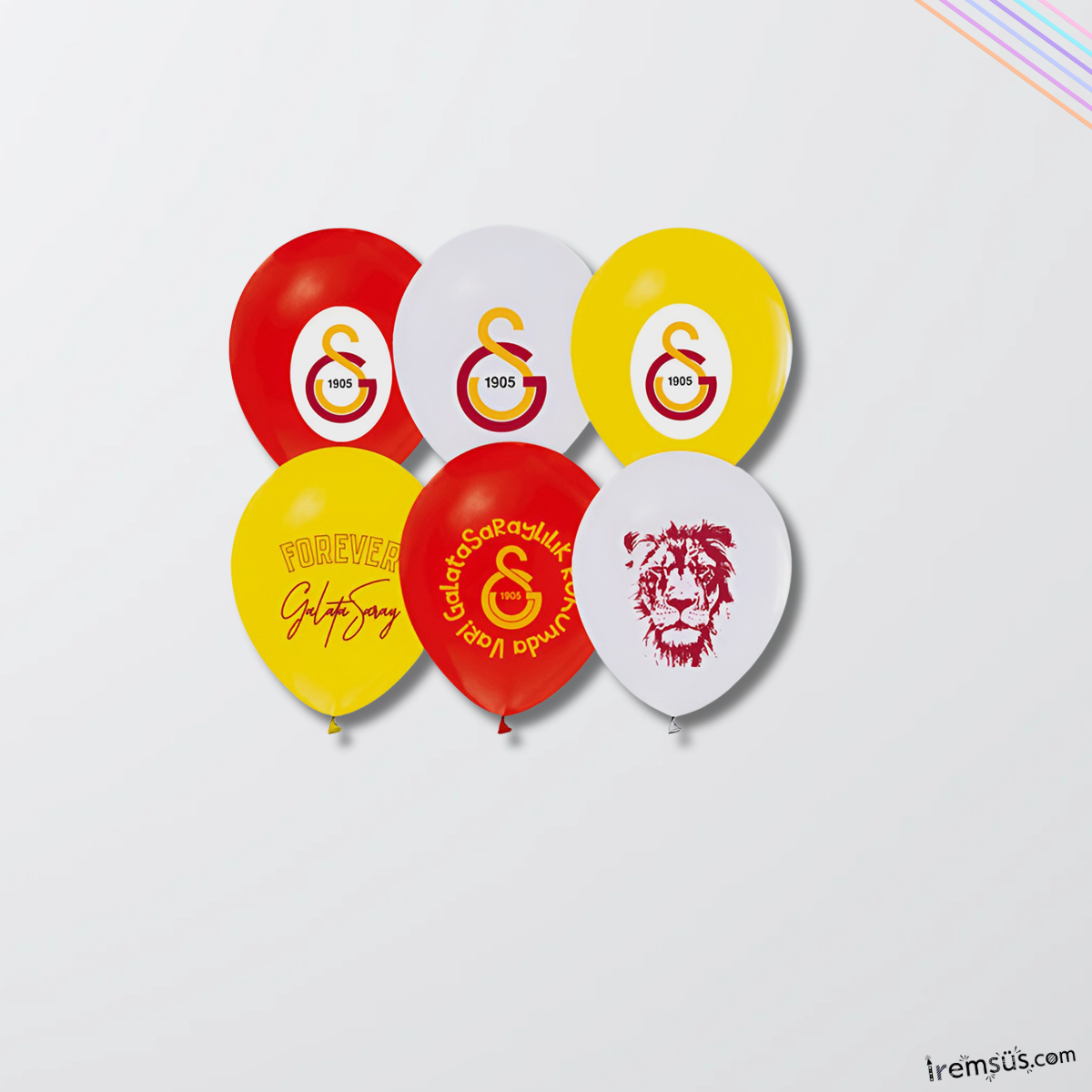 Galatasaray Takımı Logo Baskılı Lisanslı Balon 10 adet. Galatasaray Doğum Günü Süsleme