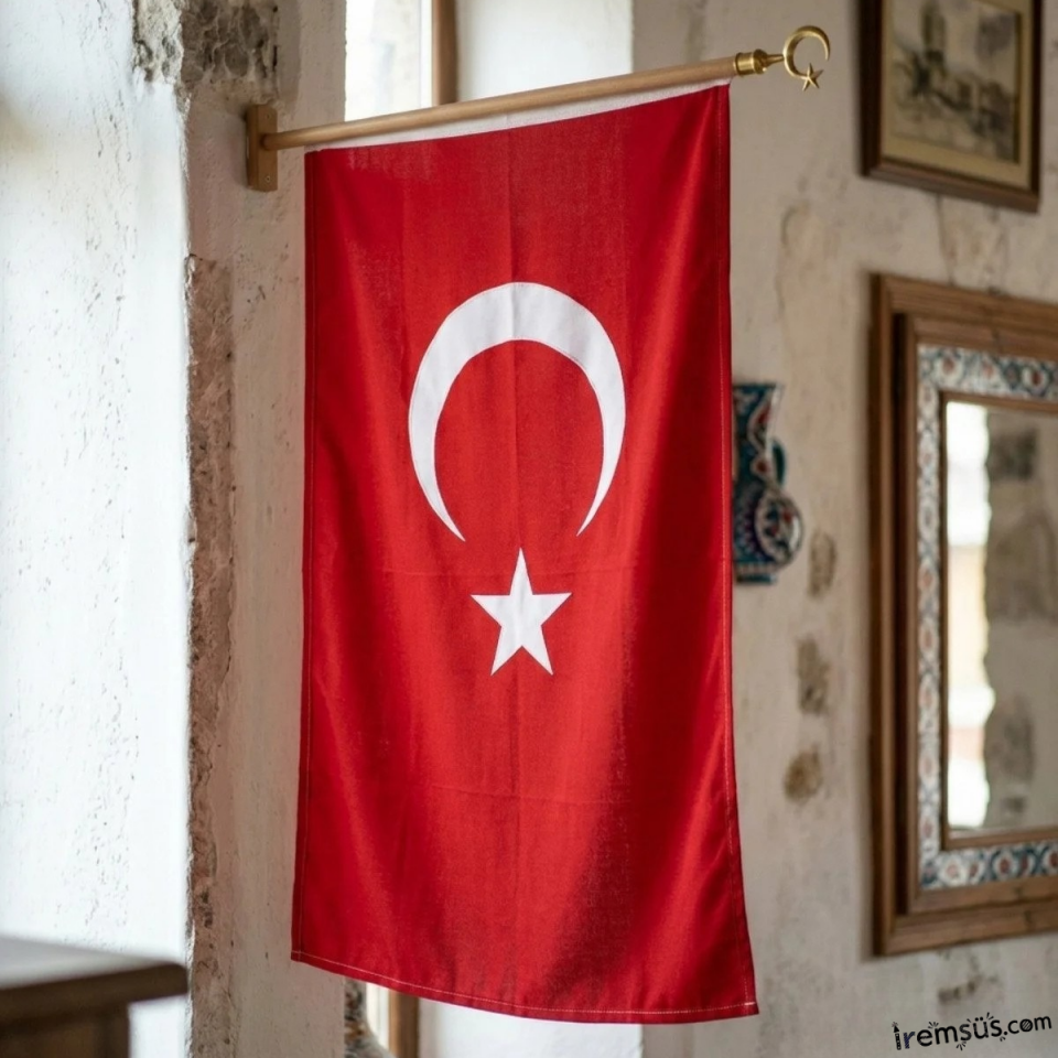 23 Nisan Süsleme 60*90 Cm Bez Türk Bayrağı Milli Bayram Süslemesi