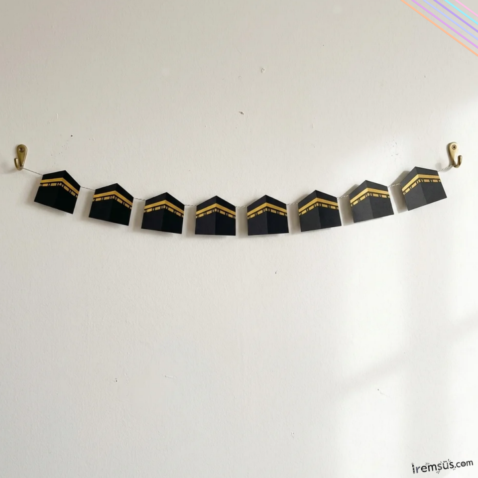 Kabe Dekoratif Banner 190 cm Umre Hac Süslemesi
