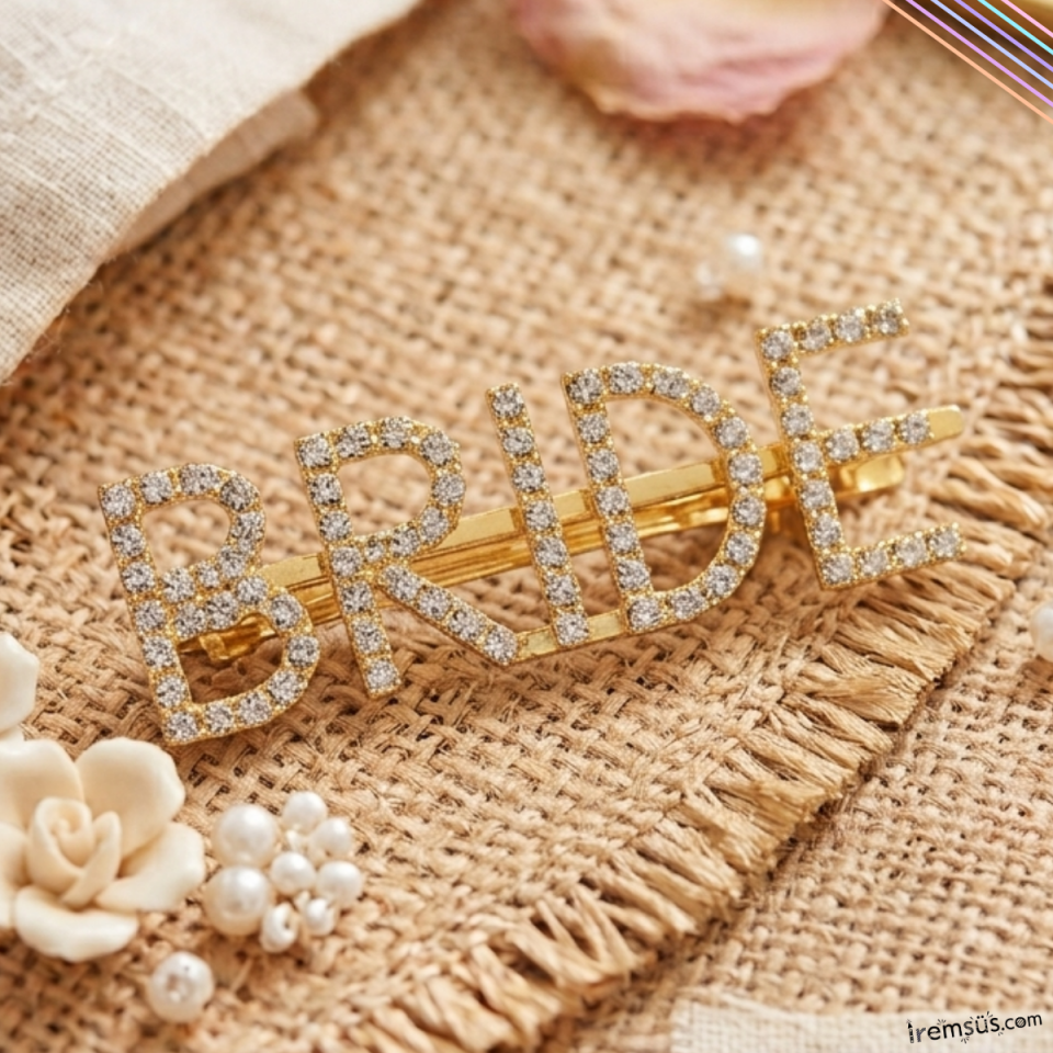 Bride Yazılı Taşlı Toka Bekarlığa Veda Tokası Gelin Tokası
