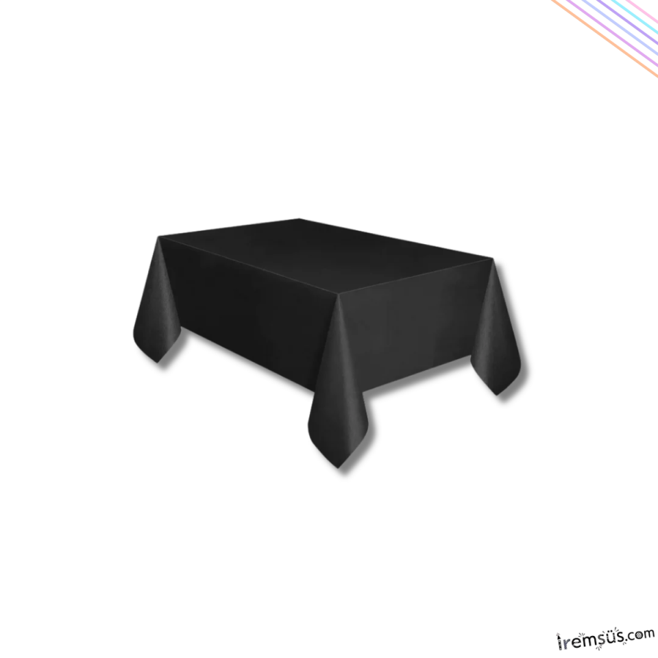 Masa Örtüsü Düz Plastik Kullanat 1.20 Cm * 1.80 Cm Siyah