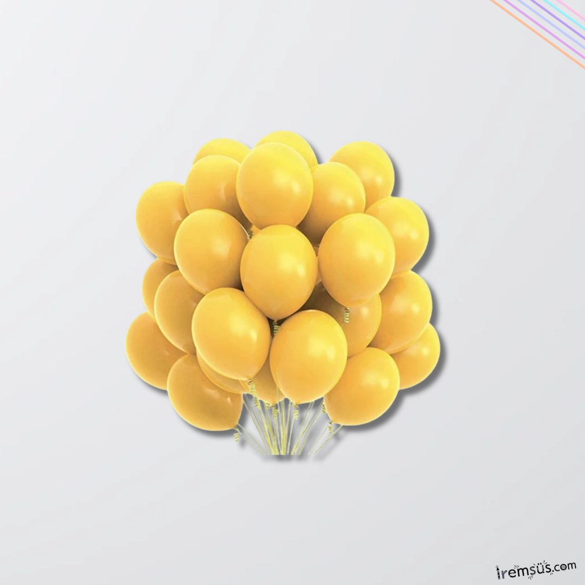 Sarı Renk 10 Adet Balon Pastel Ton 12''