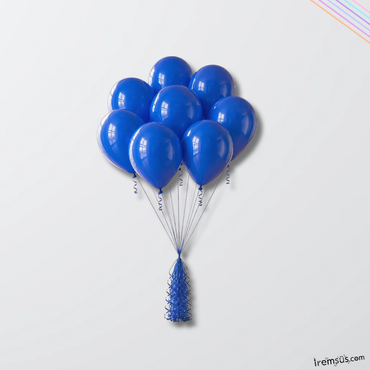 Lacivert Renk 10 Adet Balon Pastel Ton 12''
