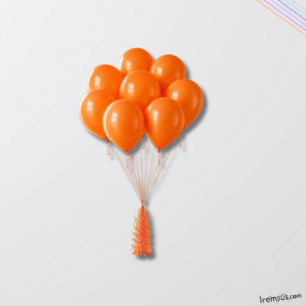 Turuncu Renk 10 Adet Balon Pastel Ton 12''