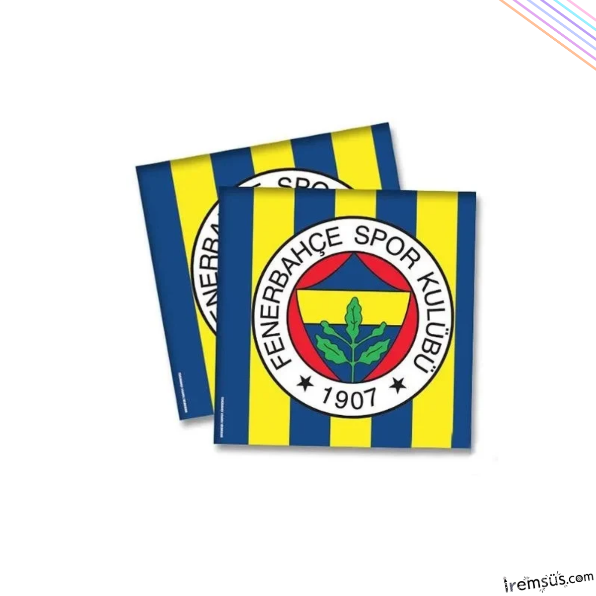 Fenerbahçe Takımı Lisanslı Sarı Lacivert Peçete 33X33 (16'lı)
