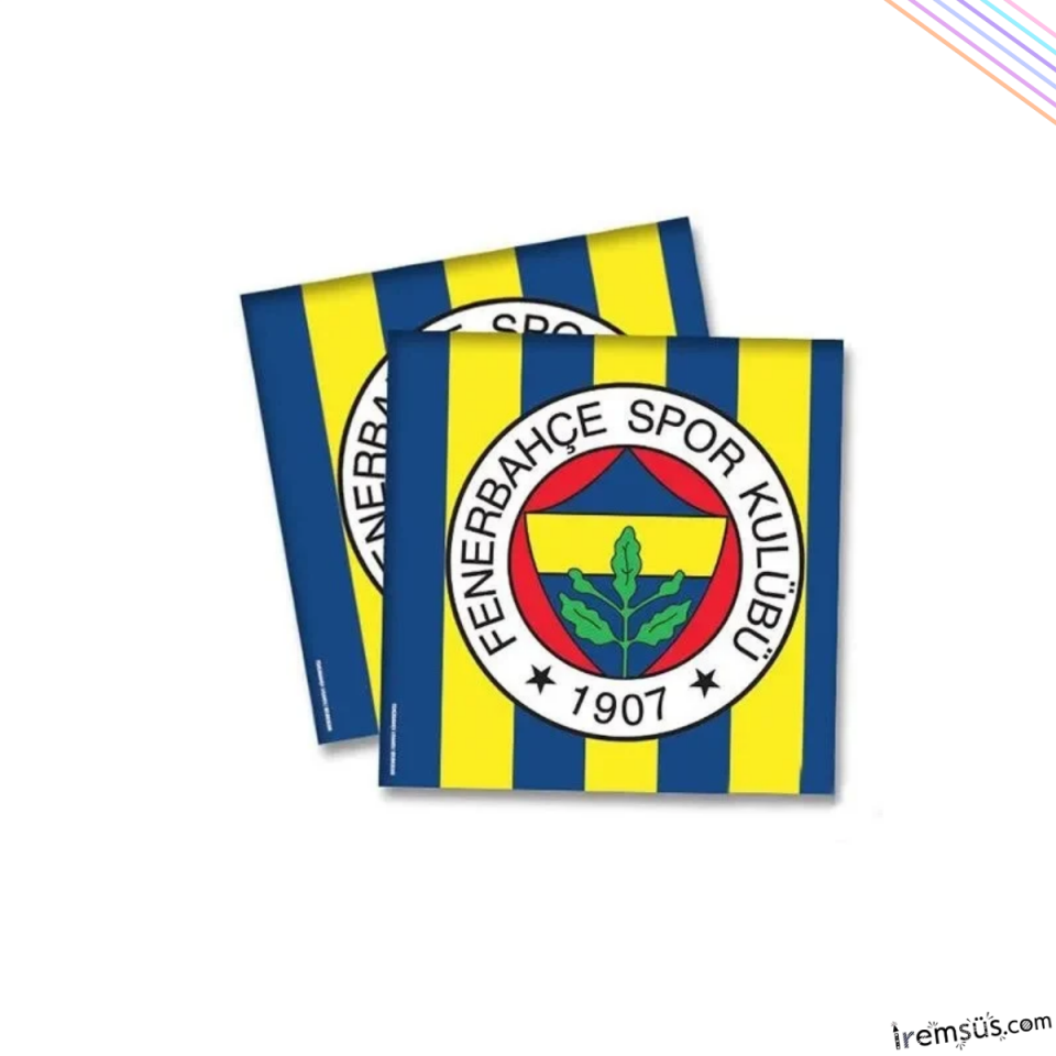 Fenerbahçe Takımı Lisanslı Sarı Lacivert Peçete 33X33 (16'lı)