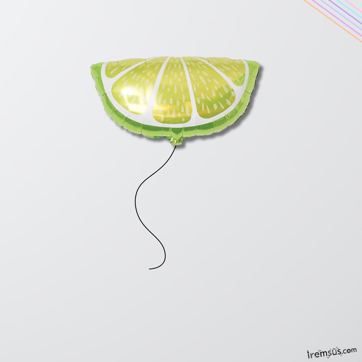 Limon Dilim Şekilli Folyo Helyum Balon 65*49 Cm