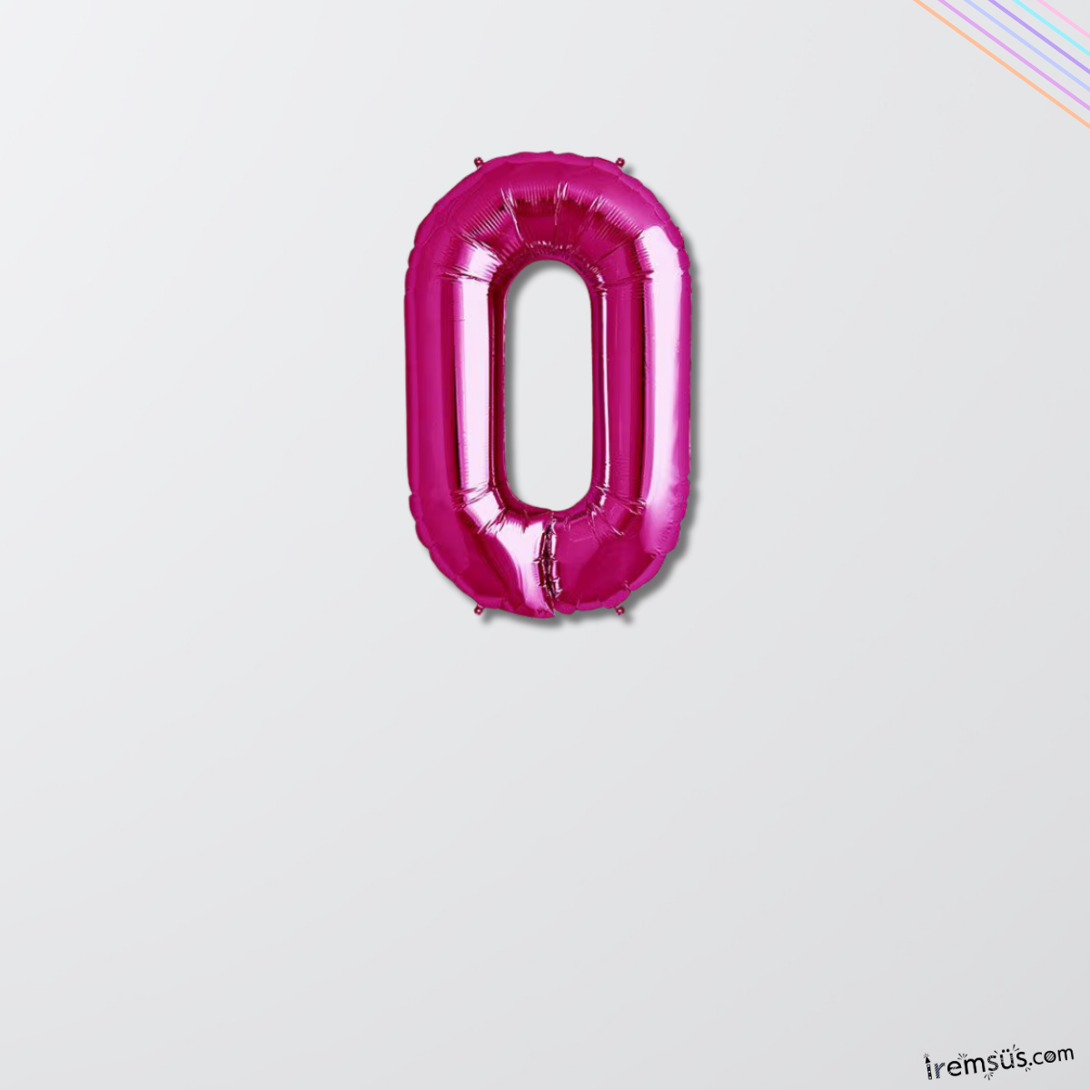O-Ö Harfi Doğum Günü Pembe Renk Folyo Balon 16'' 36 Cm O-Ö Harf Folyo Balon Pembe Konsept