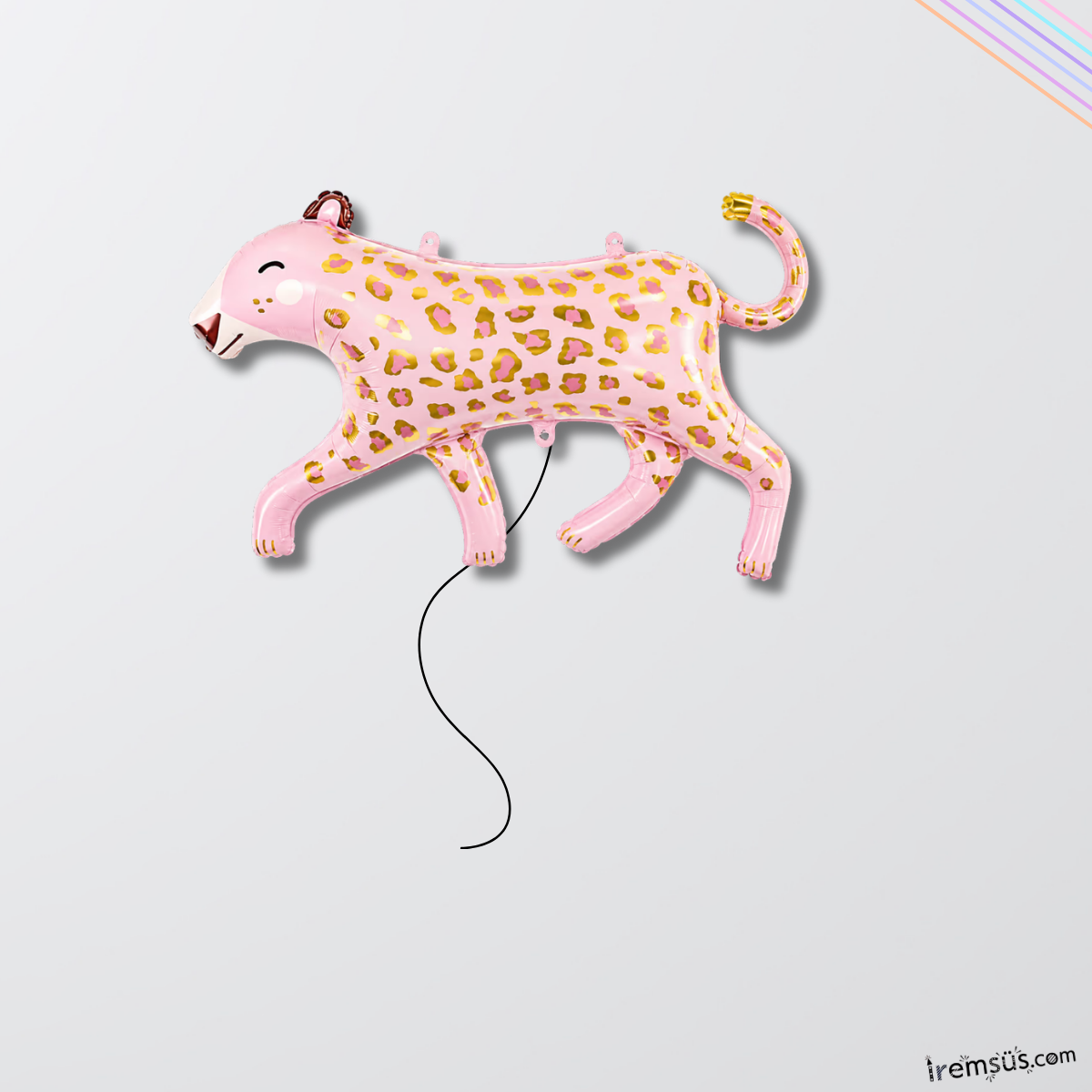 Panter Şekilli Desenli Folyo Helyum Balon 103 Cm