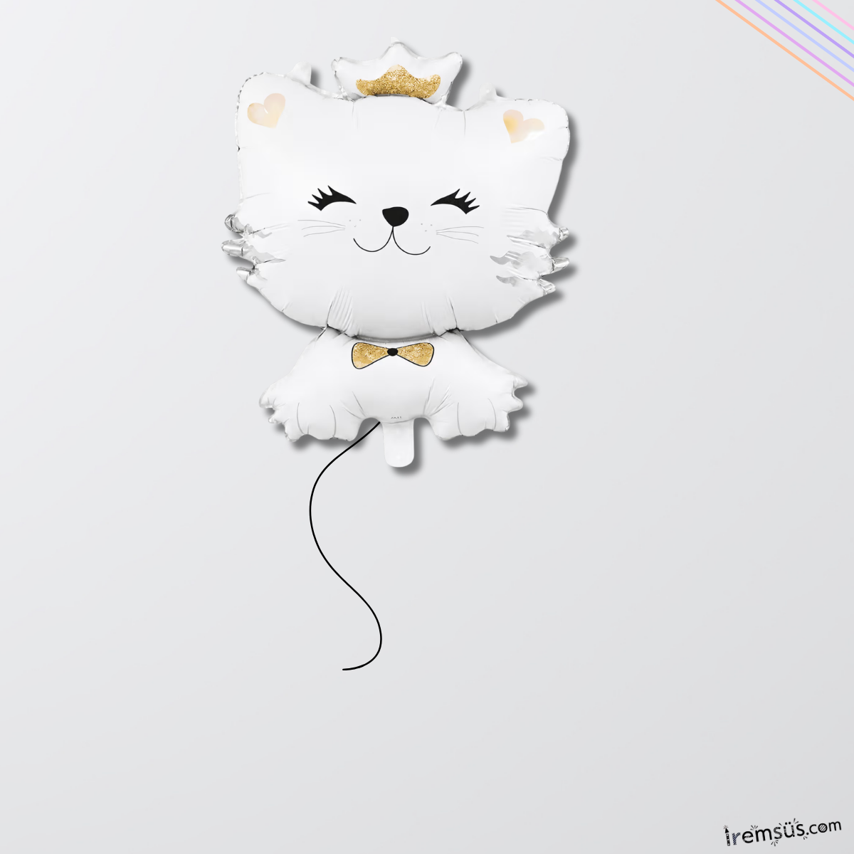Sevimli Kedi Figür Folyo Helyum Balon 71 Cm