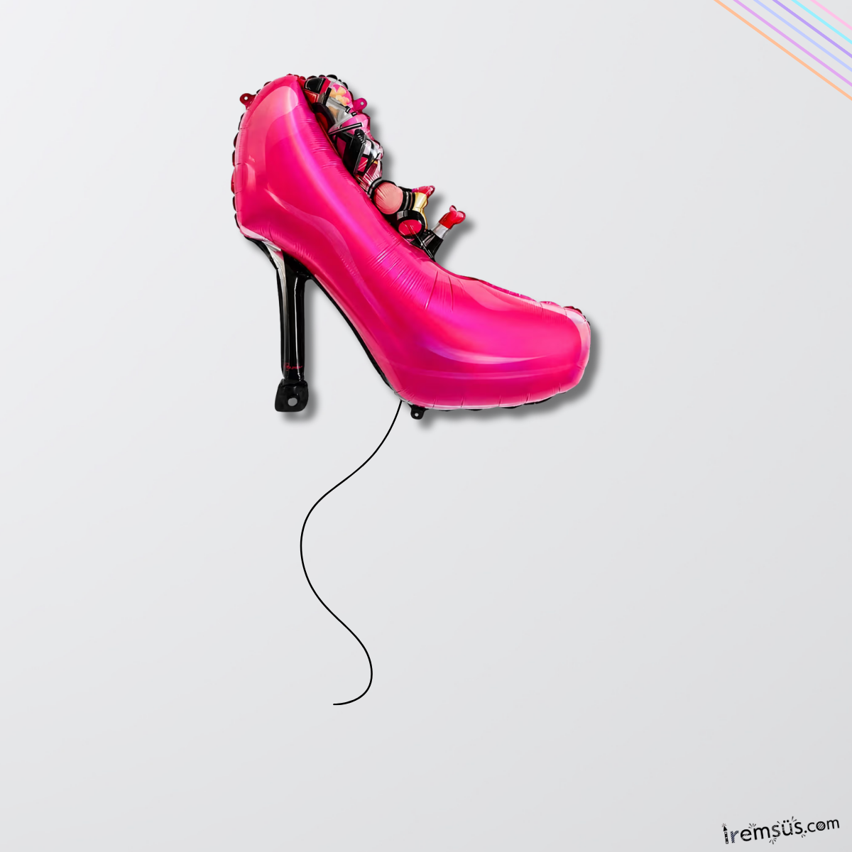 Stiletto Ayakkabı Şekilli Folyo Helyum Balon 84 cm