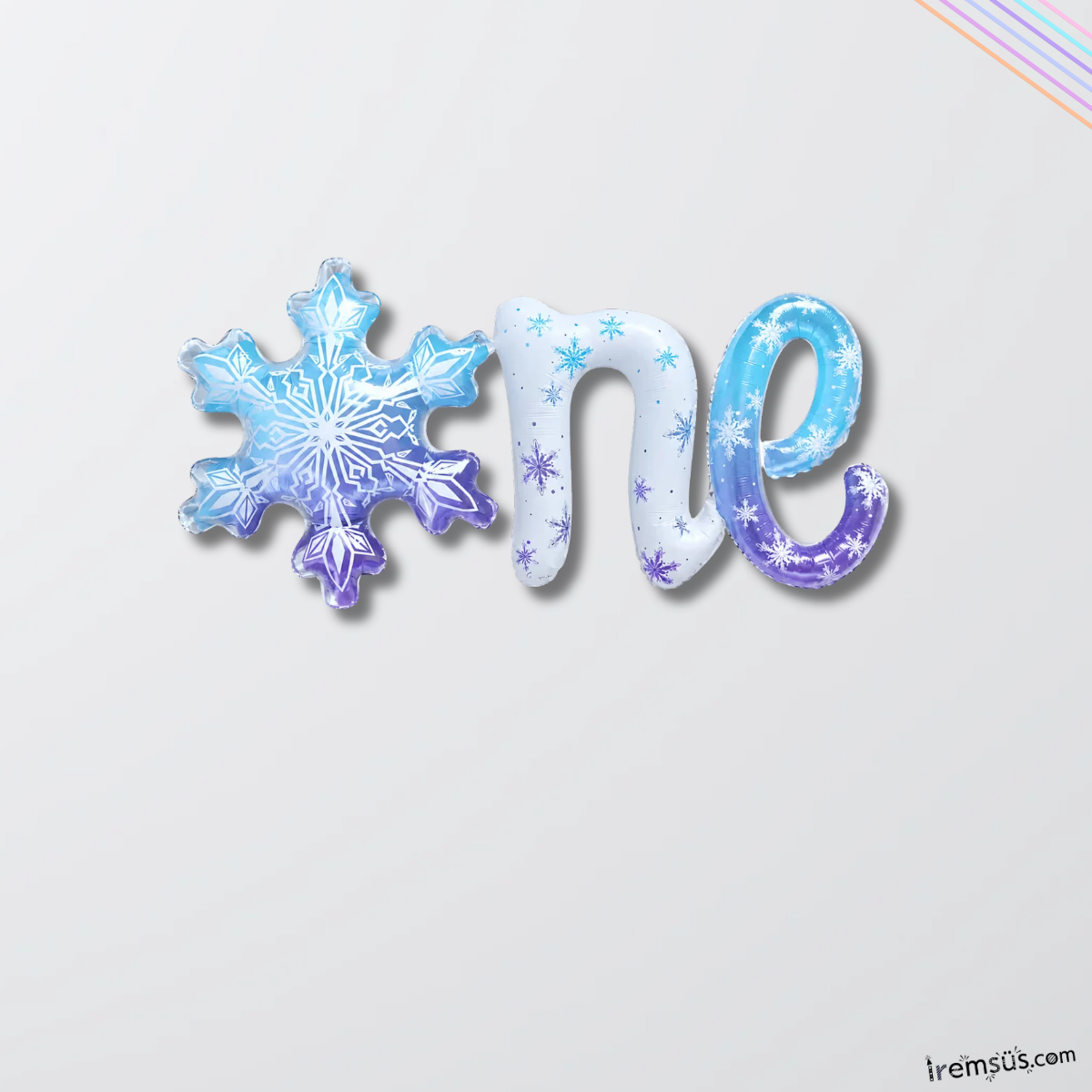1 Yaş Doğum Günü Partisi Kar Tanesi Konsept Süsleme Balonu 114 Cm 1 Yaş Elsa Tema Süsleme Balon
