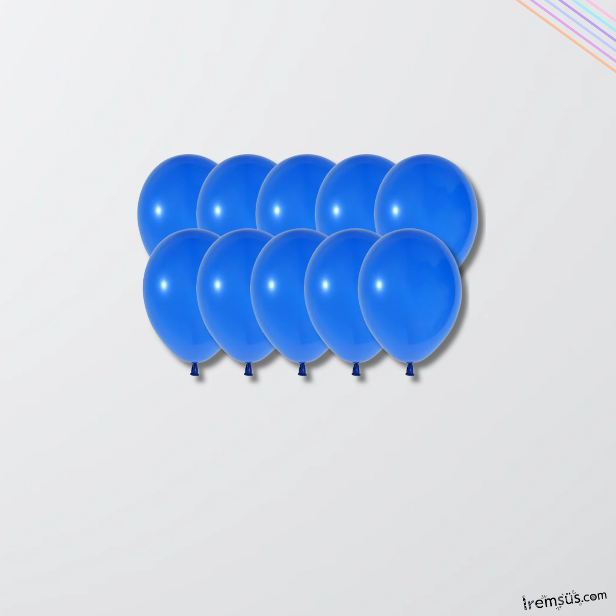 Lacivert Renk Mini Boy Balon Pastel Ton 20 Adet 5''