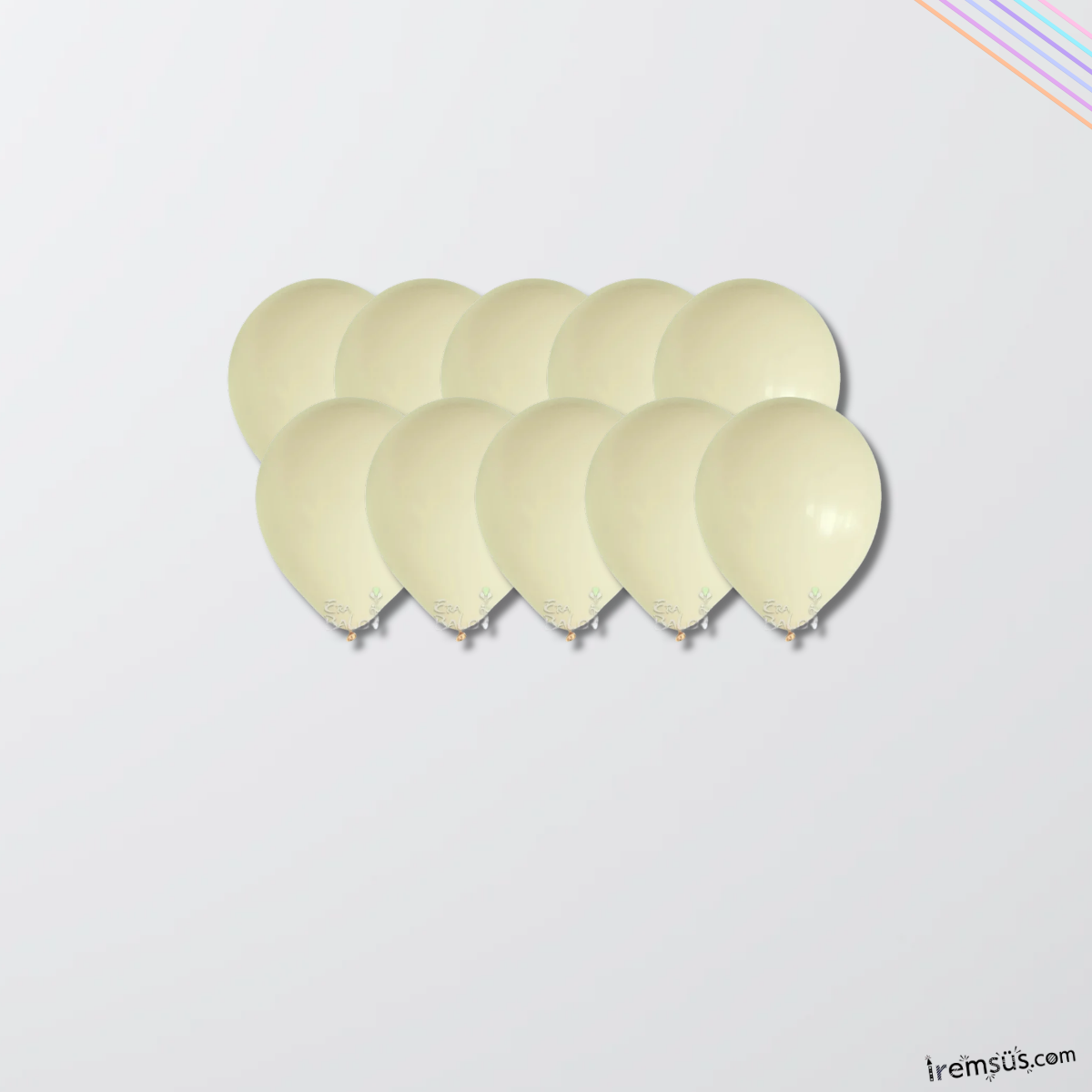 Kum Beji Renkli Mini Pastel Ton Lateks Balon 20 Adet 5'' Kahve Konsept Doğum Günü Süsleme Balonu