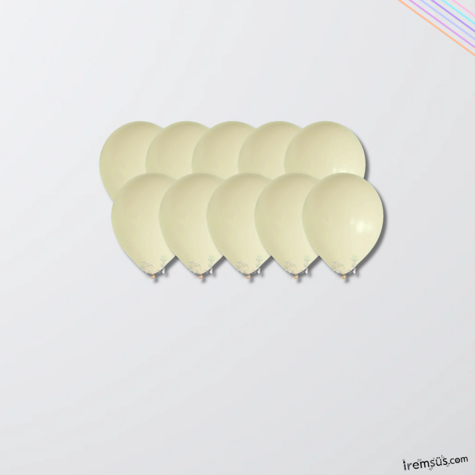 Kum Beji Renkli Mini Pastel Ton Lateks Balon 20 Adet 5'' Kahve Konsept Doğum Günü Süsleme Balonu