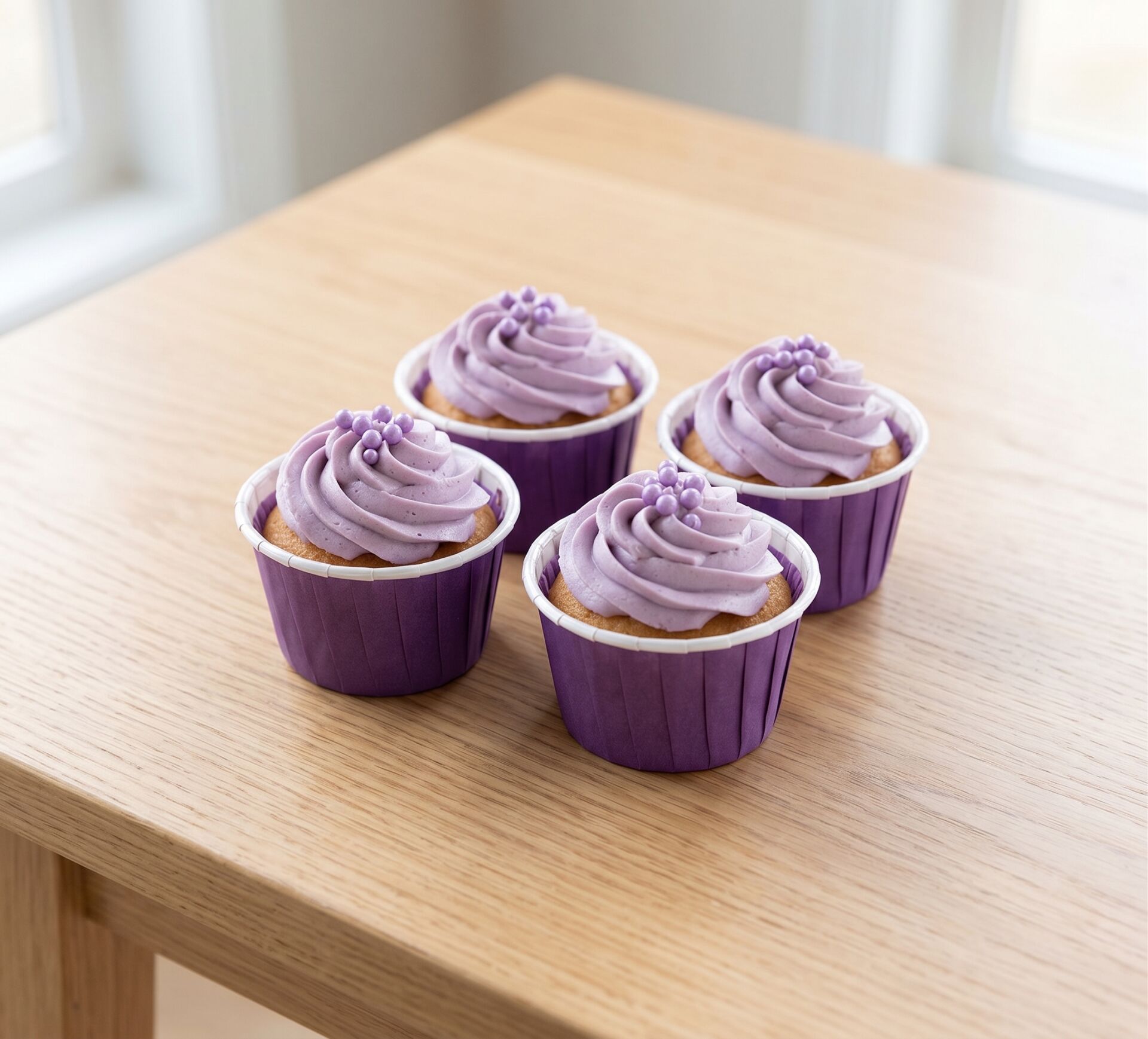 Muffin Cupcake Kalıbı Kapsülü Mor Renk 20 Adet