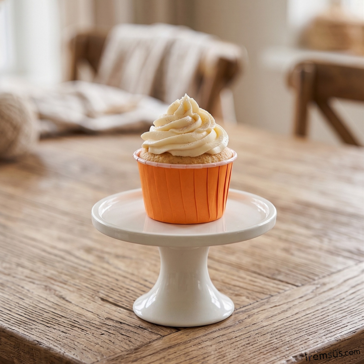 Muffin Cupcake Kalıbı Kapsülü Turuncu Renk 20 Adet