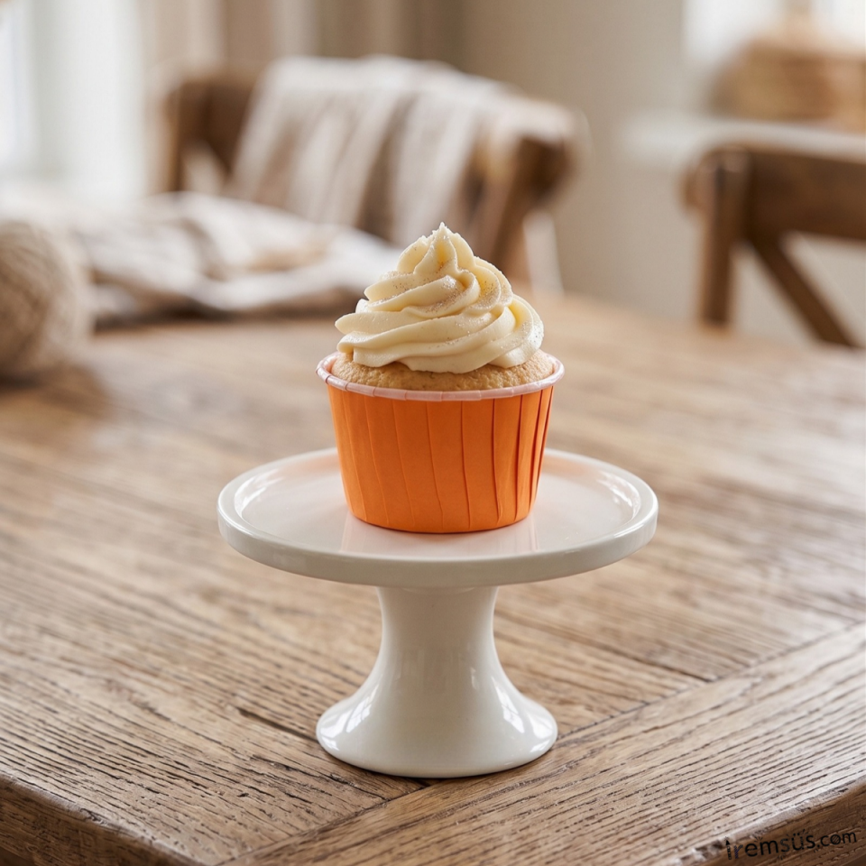 Muffin Cupcake Kalıbı Kapsülü Turuncu Renk 20 Adet